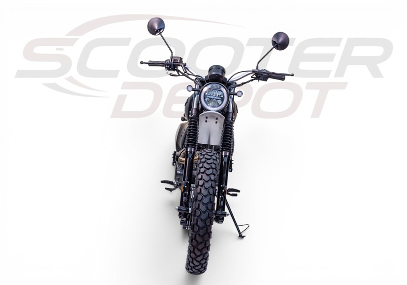 Vue 360° Moto 125cc ARCHIVE MOTORCYCLE OUTBACK noire