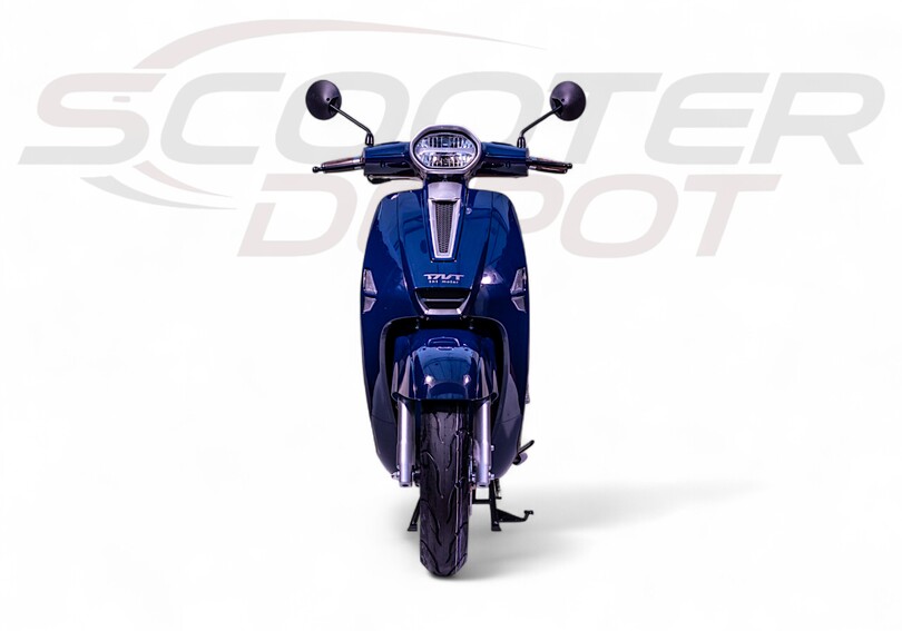 Vue 360° le scooter 50cc TNT MOTOR CANCUN bleu marine