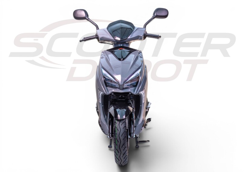 Vue 360° Scooter 50cc TNT MOTOR DIXON 10 pouces gris nardo