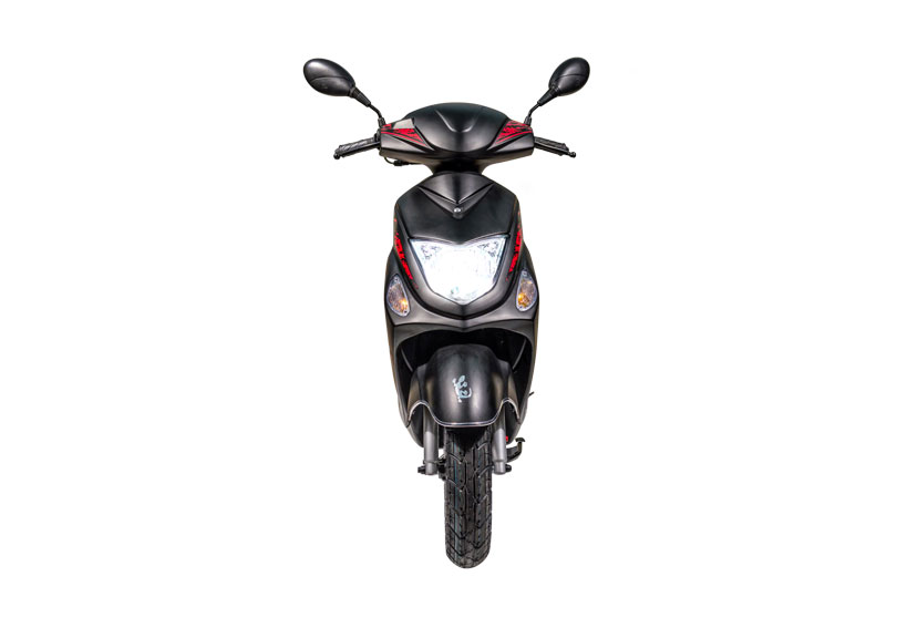 Vue 360° Scooter 50cc ECCHO JOKER noir mat