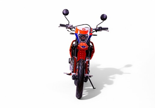 Vue 360° Moto 50cc Supermotard FOSTI 50 Orange