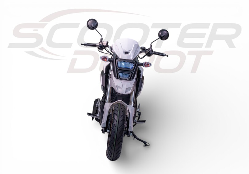 Vue 360° Moto 50cc hammer automatique noire