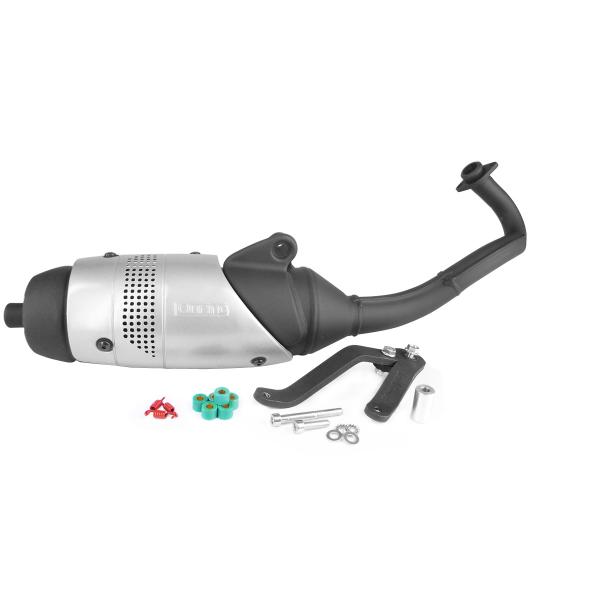 POT D'ECHAPPEMENT LEOVINCE SCOOT TOURING ADAPT. PIAGGIO ZIP 2T 1999-2008. TYPHOON / NRG / GILERA RUNNER / STALKER (5562)