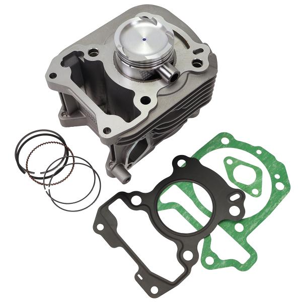 CYLINDRE MAXISCOOTER RB MAX ALU ADAPT. PIAGGIO FLY / LIBERTY  IGET 125CC  / VESPA GTS / SPRINT /  LX /S  3V 4T AC  Ø52mm (axe Ø14) (OEM : B018010 / 1A000771 / 1A0009035 ))
