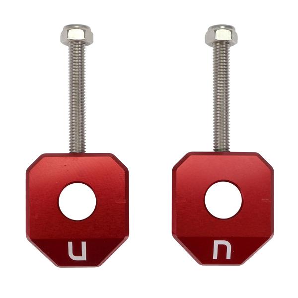 TENDEUR DE CHAINE CARENZI ADAPT DERBI SENDA / SMT / RCR / RX / SX  ROUGE Ø12