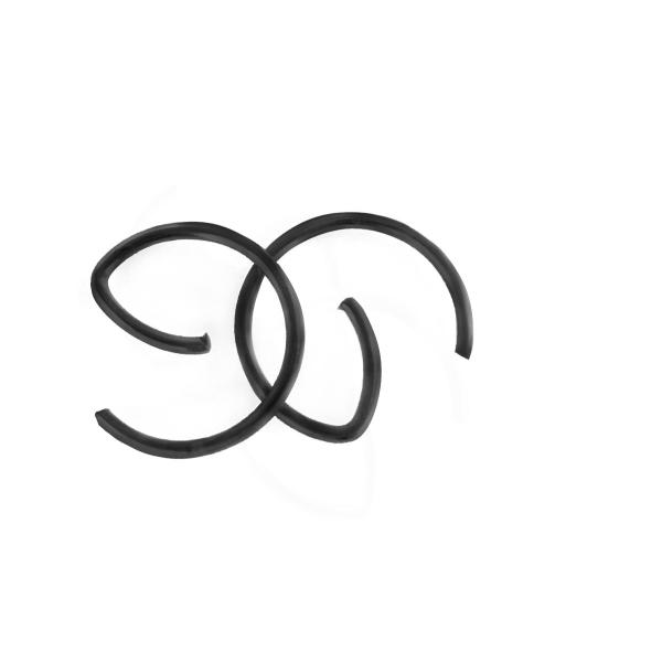 CIRCLIPS DE PISTON Ø10 ADAPT. BOOSTER / BWS / STUNT / SLIDER / ROCKET  X5 PAIRES ( 10 PIECES )