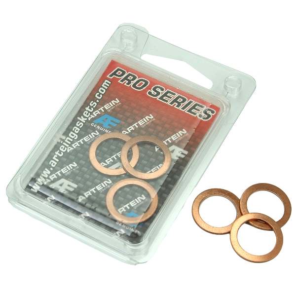 RONDELLES DE CUIVRE M14 PRO SERIES (14 x 20 x 1.50mm) - BOITE DE 10 (Made in Europe)
