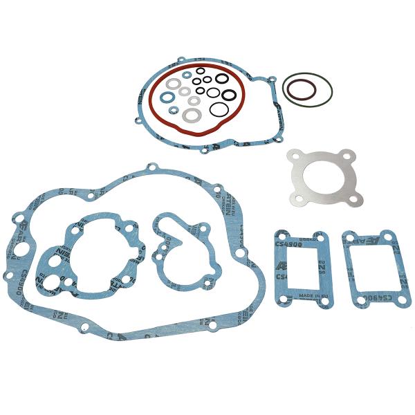 POCHETTE JOINT MOTEUR 50 A BOITE ADAPT. MINARELLI 50 AM6 1995>1999/APRILIA 50 RS 1995>1999/MBK 50 X-POWER 1997>1999/YAMAHA 50 TZR 1997>1999 (JOINT CULASSE ALU) (POCHETTE COMPLETE) -ARTEIN