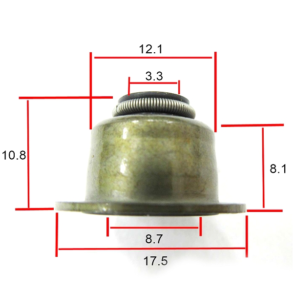JOINTS QUEUE DE SOUPAPE ADAPT. PIAGGIO 50CC 4T / 125 4T AIR / APRILIA  (OEM : 843307) (VENDU PAR 10 PIECES)