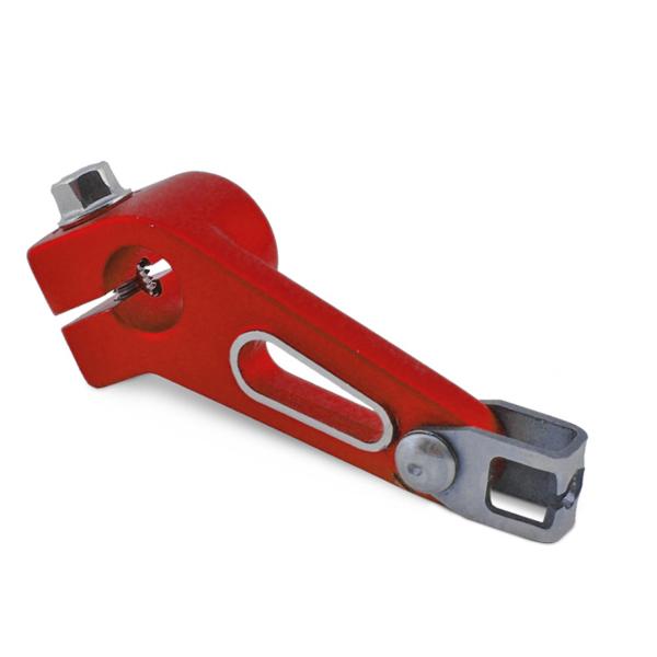 BIELETTE / COMMANDE EMBRAYAGE ALU MOTO ADAPT. DERBI 50 SENDA. GPR / GILERA 50 SMT. RCR ROUGE ANODISE