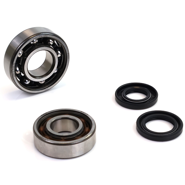 KIT ROULEMENTS (6203 C3 TPI +  6204 C3 TPI  POLYAMIDE) + JOINTS SPI ADAPT. CYCLO PEUGEOT 103