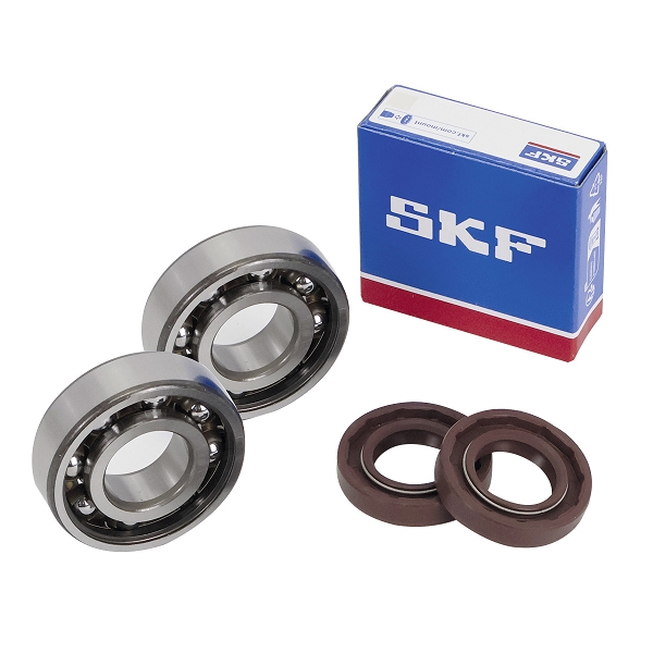 KIT ROULEMENTS SKF (6204 TN9 C4) + JOINTS SPI VITON ADAPT. DERBI SENDA / GPR / GILERA 50 SMT / RCR (MOTEUR EURO 2 / EURO 3)
