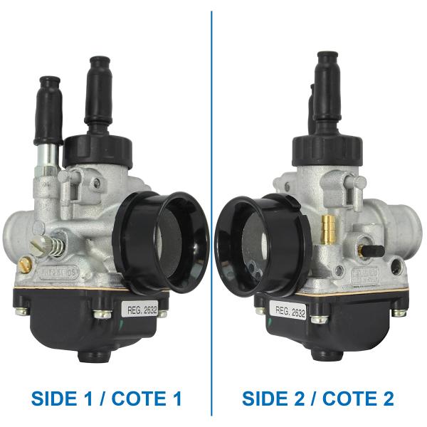 CARBURATEUR DELLORTO PHBG 21 DS (MONTAGE SOUPLE - AVEC GRAISSAGE - STARTER A CABLE) REF 2632