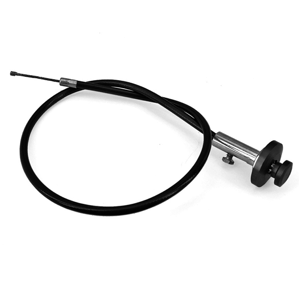 COMMANDE DE STARTER A CABLE UNIVERSEL NOIR MAT (LONGUEUR 50 CM A TIRETTE)