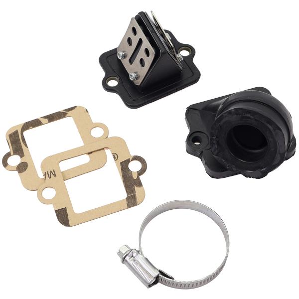 ADMISSION CLAPET / PIPE MVT S-RACE ADAPT. PIAGGIO TYPHOON / ZIP POUR CARBURATEUR 19/21mm  (CL 05)
