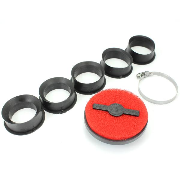 FILTRE A AIR MARCHALD POWER FILTER ROUGE L 40 mm / Ø CONNEXION =46-49-52-55-58-62MM / ANGLE 0°