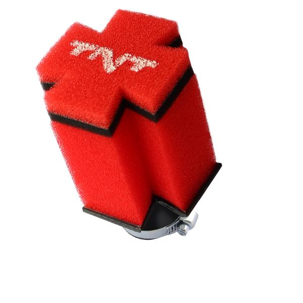 FILTRE A AIR TNT MOUSSE CROSS 0° Ø28/35 ROUGE