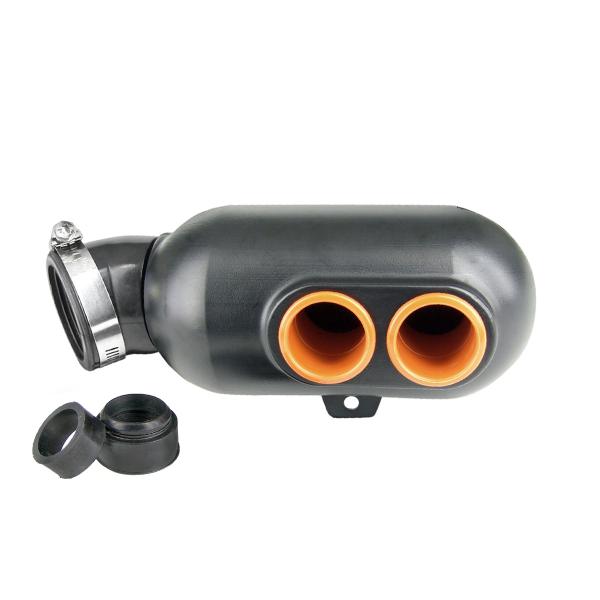 BOITE A AIR CARENZI UNIVERSELLE NOIR TYPE KARTING Ø45mm / Ø35mm