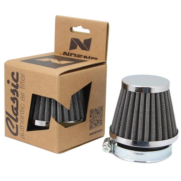 FILTRE A AIR NOEND CLASSIC TYPE KN DROIT Ø50MM CHROME