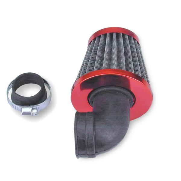 FILTRE A AIR TYPE KN COUDE Ø28/35 ROUGE