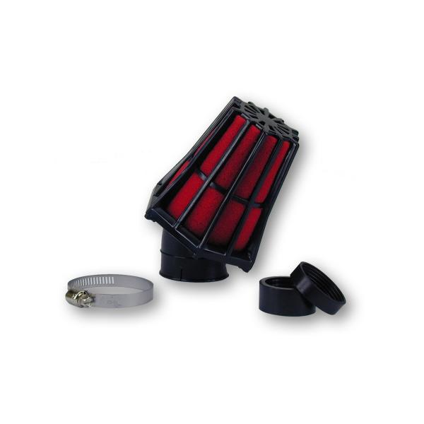 FILTRE A AIR CARENZI R-EVOLUTION 30° Ø35/28 NOIR / ROUGE