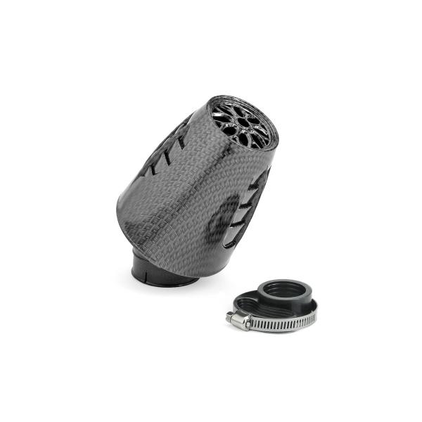 FILTRE A AIR TNT OBUS 30° Ø28/35 IMITATION CARBONE