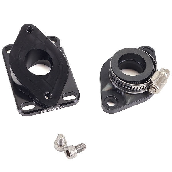 KIT PIPE ADMISSION RACING CARENZI 12-21MM ADAPT. DERBI  / AM6  (CARBURATEUR PHBG / PHVA)