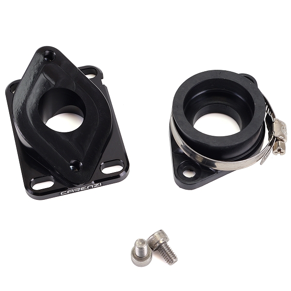 KIT PIPE ADMISSION RACING CARENZI 12-21MM ADAPT. DERBI  / AM6  (CARBURATEUR PWK 21-24MM)