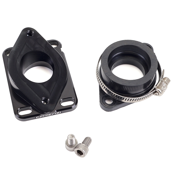 KIT PIPE ADMISSION RACING CARENZI 28MM  ADAPT. DERBI / AM6  (CARBURATEUR PWK 26-28MM)