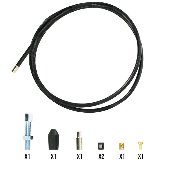 KIT REPARATION UNIVERSEL CABLE D EMBRAYAGE  (L : 1.30M  ) ( GAINE + CABLE )