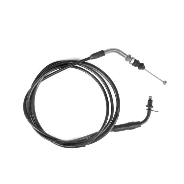 TRANSMISSION GAZ / ACCELERATEUR COMPLETE SCOOTER ADAPT. SCOOTER GY6 192CM (CABLE + GAINE)  - (EMBOITE POIGNEE DE GAZ)