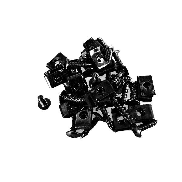VIS M4X10 + 20 AGRAFES DE CARROSSERIE (SACHET DE 20 PIECES)