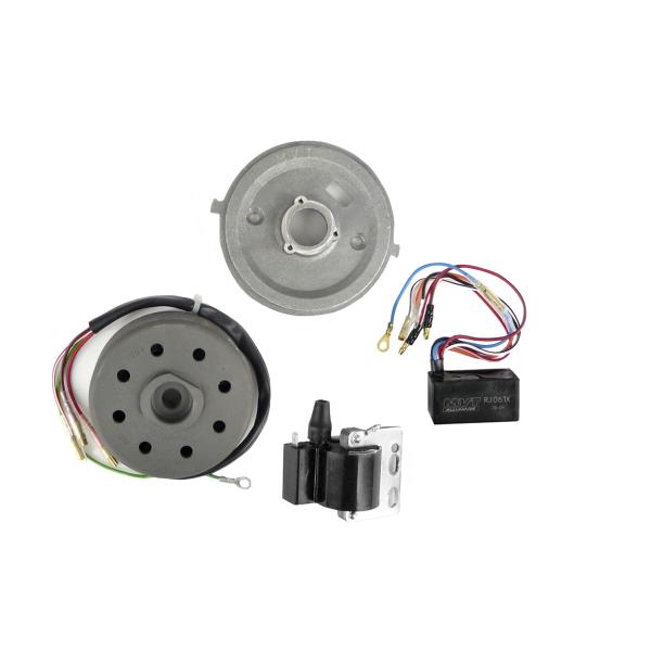 ALLUMAGE ROTOR EXTERNE FORGÉ ANALOGIQUE VARIABLE MVT ADAPT. MBK 51 / AV7 / AV10 / 88 ET GAC (DÉMARRAGE A PEDALE) (EXT100)