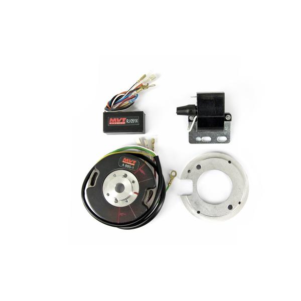 ALLUMAGE ELECTRONIQUE MVT PREMIUM ROTOR INTERNE AVEC LUMIERE ADAPT. MBK 51 / 88 (PREM01)