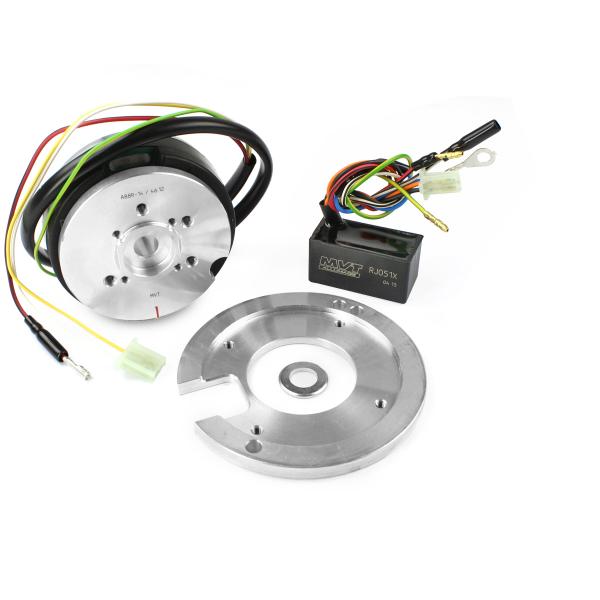 ALLUMAGE ELECTRONIQUE MVT PREMIUM ROTOR INTERNE AVEC LUMIERE ADAPT.  MBK BOOSTER / NITRO AM / YAMAHA BWS / AEROX AM (PREM06)