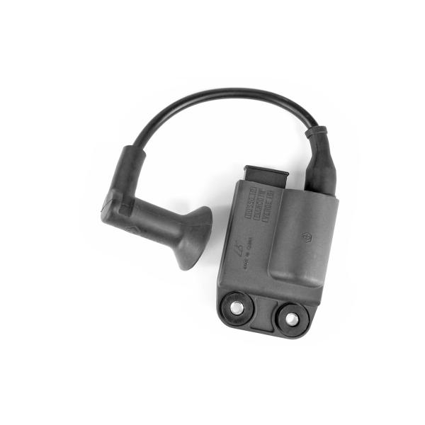 BOBINE HAUTE TENSION / CDI / ECU SCOOTER ADAPT. PIAGGIO TYPHOON / ZIP / LX / FLY 2T / GILERA RUNNER / STALKER (OEM : 58095R / AP8224508 / 638677 / 487478)