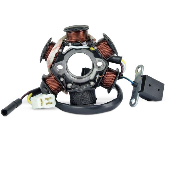 STATOR ALLUMAGE SCOOTER ADAPT. PEUGEOT 50 LUDIX 2004> / KISBEE 2T  / DJANGO / SPEEDFIGHT 3 / VIVACITY 3 2T (OEM : 768349)