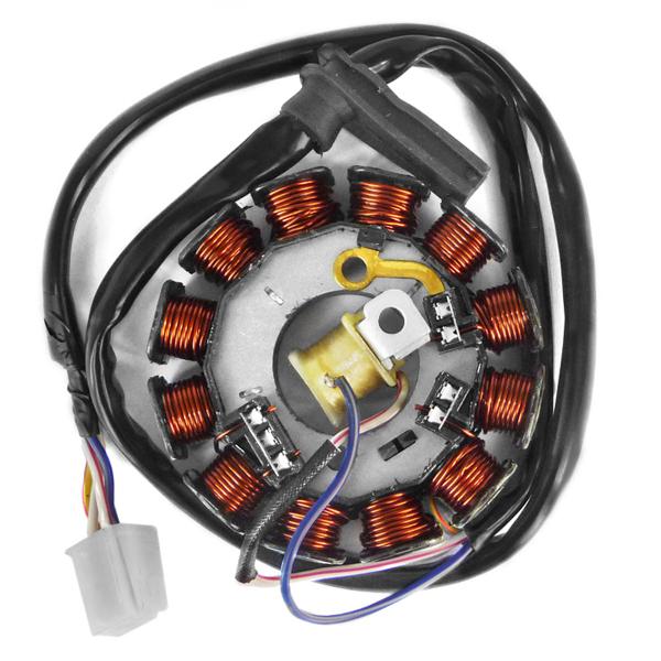 STATOR ALLUMAGE MOTO ADAPT. AM6 / YAMAHA DT50 / PEUGEOT  XR6-XR7  / XPOWER 2003-2012 / TZR50 2003-2012 / APRILIA RS  / RIEJU MRT 2019< (OEM : 5WX-H1410-00)