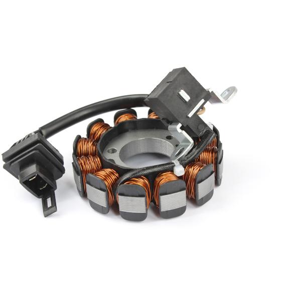 STATOR ALLUMAGE SCOOTER ADAPT. PIAGGIO 50 ZIP 4T / LIBERTY 4T / FLY 4T / VESPA LX 4T / VESPA-S 4T / VESPA PRIMAVERA 4T / VESPASPRINT 4T / APRILIA 50 SCARABEO 4T (OEM : 969228)