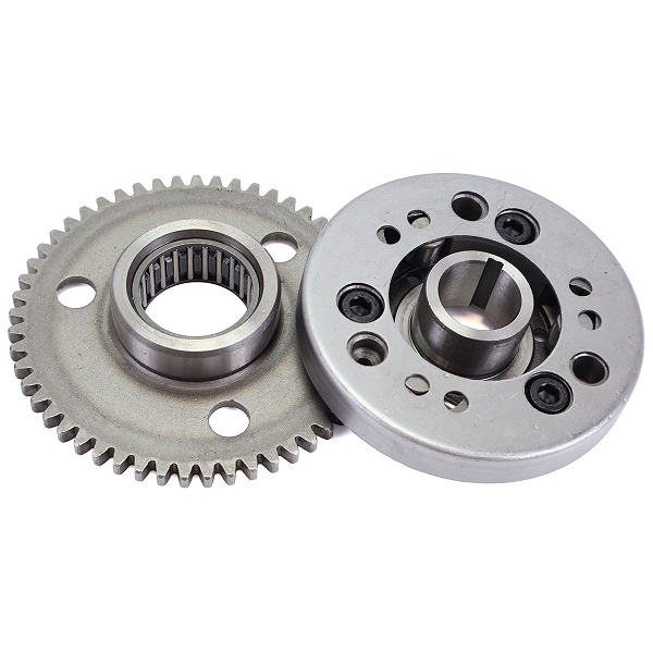 ROUE LIBRE DEMARREUR ADAPT. PEUGEOT 50 SPEEDFIGHT 4. TWEET 4T / SYM 50 JET 4. MIO. ORBIT 2. 3. SYMPHONY 4T / TNT MOTOR BOSTON 12P / HALO / ESCAPE    (OEM : 2812A-A1A-000)