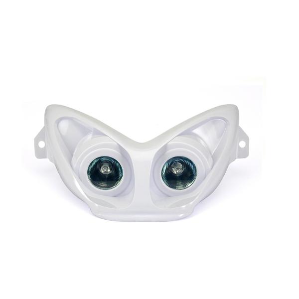 DOUBLE OPTIQUE TNT HALOGENE FUTURA ADAPT. MBK NITRO / YAMAHA AEROX BLANC *