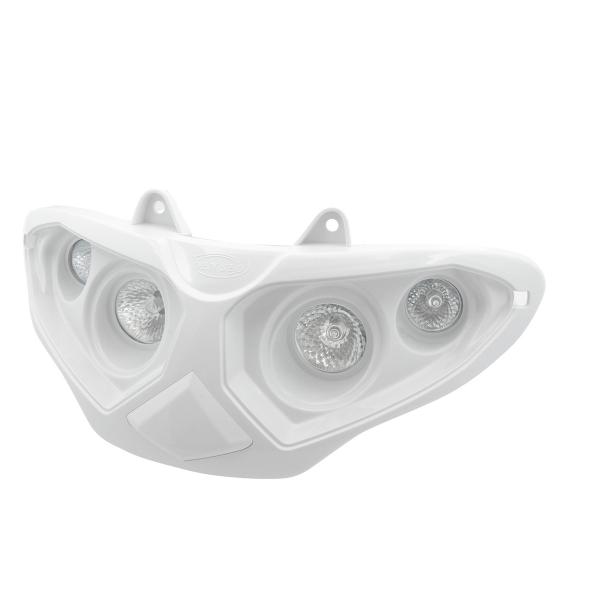 DOUBLE OPTIQUE TNT HALOGENE ADAPT. GILERA RUNNER 50-125-180-200CC  BLANC *