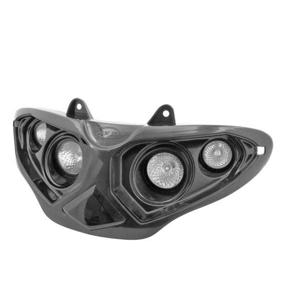 DOUBLE OPTIQUE TNT HALOGENE ADAPT. GILERA RUNNER 50-125-180-200CC NOIR *