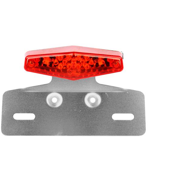 FEU ARRIERE DIAMANT ROUGE + SUPP PLAQUE HOMOLOGUE