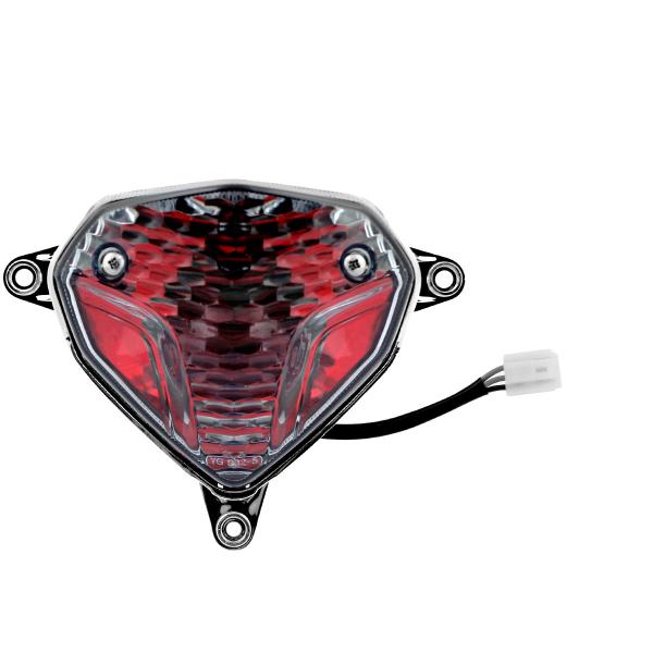 FEU ARRIERE COMPLET ADAPT. MBK 50 NITRO 2013> / YAMAHA 50 AEROX 2013> TRANSPARENT *