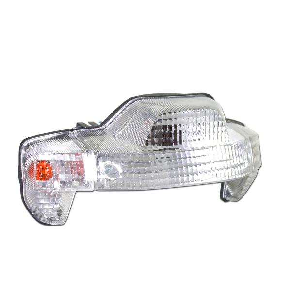 FEU ARRIERE COMPLET ADAPT. MBK 50 BOOSTER 1999-2003 / YAMAHA 50 BWS 1999-2003  TRANSPARENT ( OEM: 4VU-H427200-000 ) *