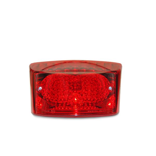 FEU ARRIERE COMPLET ADAPT. MBK 50 BOOSTER 2004-2017 / YAMAHA 50 BWS 2004-2017 ROUGE (HOMOLOGUE CE)  (OEM : 5WW-H4700-00)