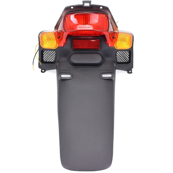 FEU ARRIERE COMPLET ADAPT. MBK BOOSTER NG / ROCKET  / YAMAHA BWS SPY AVEC BAVETTE (HOMOLOGUE CE)  (OEM : 4SB-H47000-000)