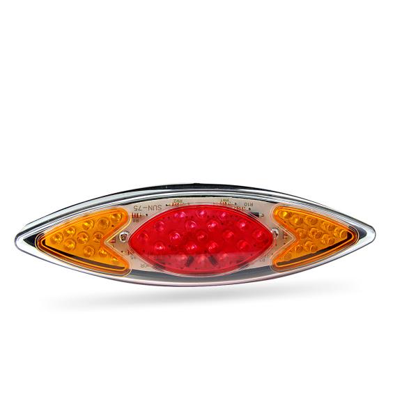 FEU ARRIERE + CLIGNOTANT A LEDS EYE ROUGE / ORANGE *
