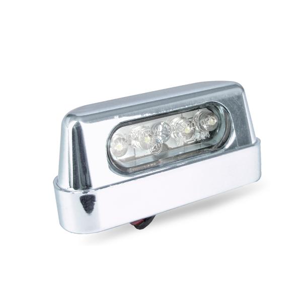 FEU ECLAIRAGE DE PLAQUE HOMOLOGUE TNT A LEDS CHROME